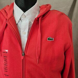 NEW with tags Lacoste Zip Up Hoodie Size XL 6 NWTG